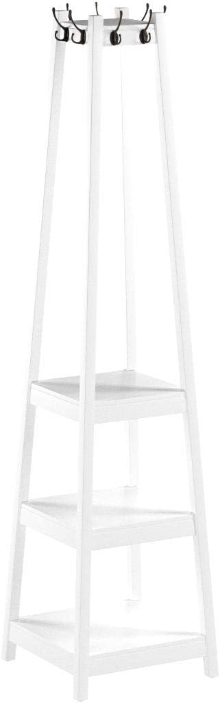 3-Tier Entryway Coat Rack, Freestanding Hall Tree with Storage Shelves