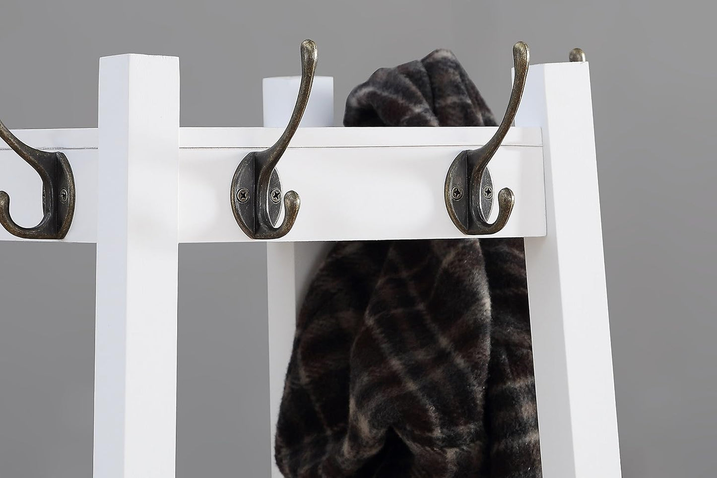 3-Tier Entryway Coat Rack, Freestanding Hall Tree with Storage Shelves